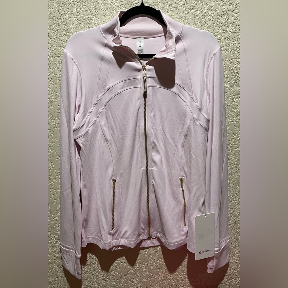 Lululemon NWT Define Jacket Full Zipper, zipper pocket Blissful Pink Gold 12 - Picture 9 of 15